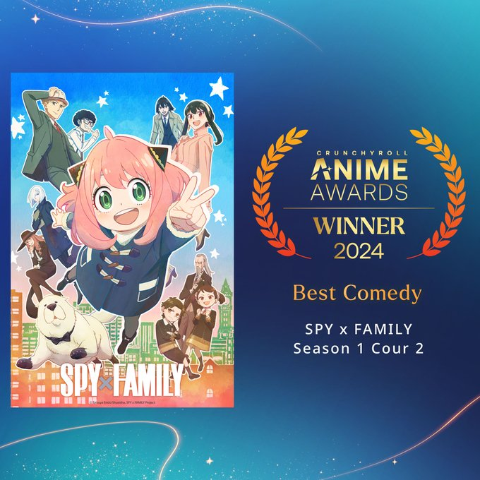 BEst-comedy-1 Lauréats des Crunchyroll Anime Awards 2024