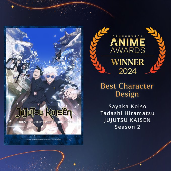 Best-Character-design-2 Lauréats des Crunchyroll Anime Awards 2024