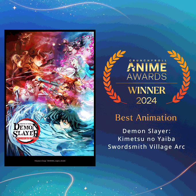 Best-animation-2 Lauréats des Crunchyroll Anime Awards 2024